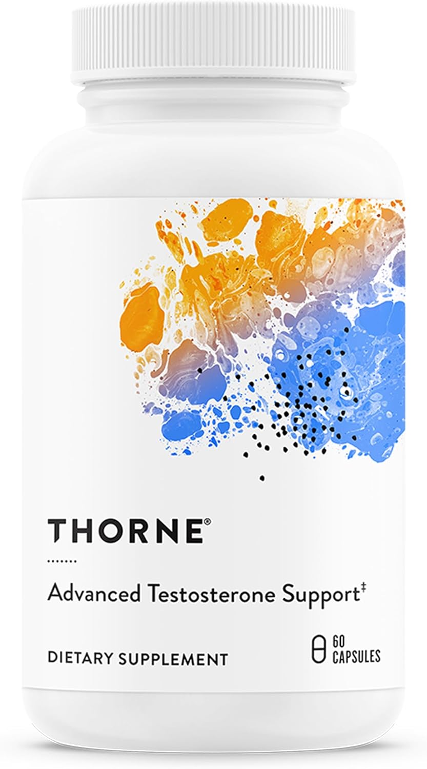 Thorne Advanced Testosterone Support, Men's Vitality & Performance, 60 Capsules