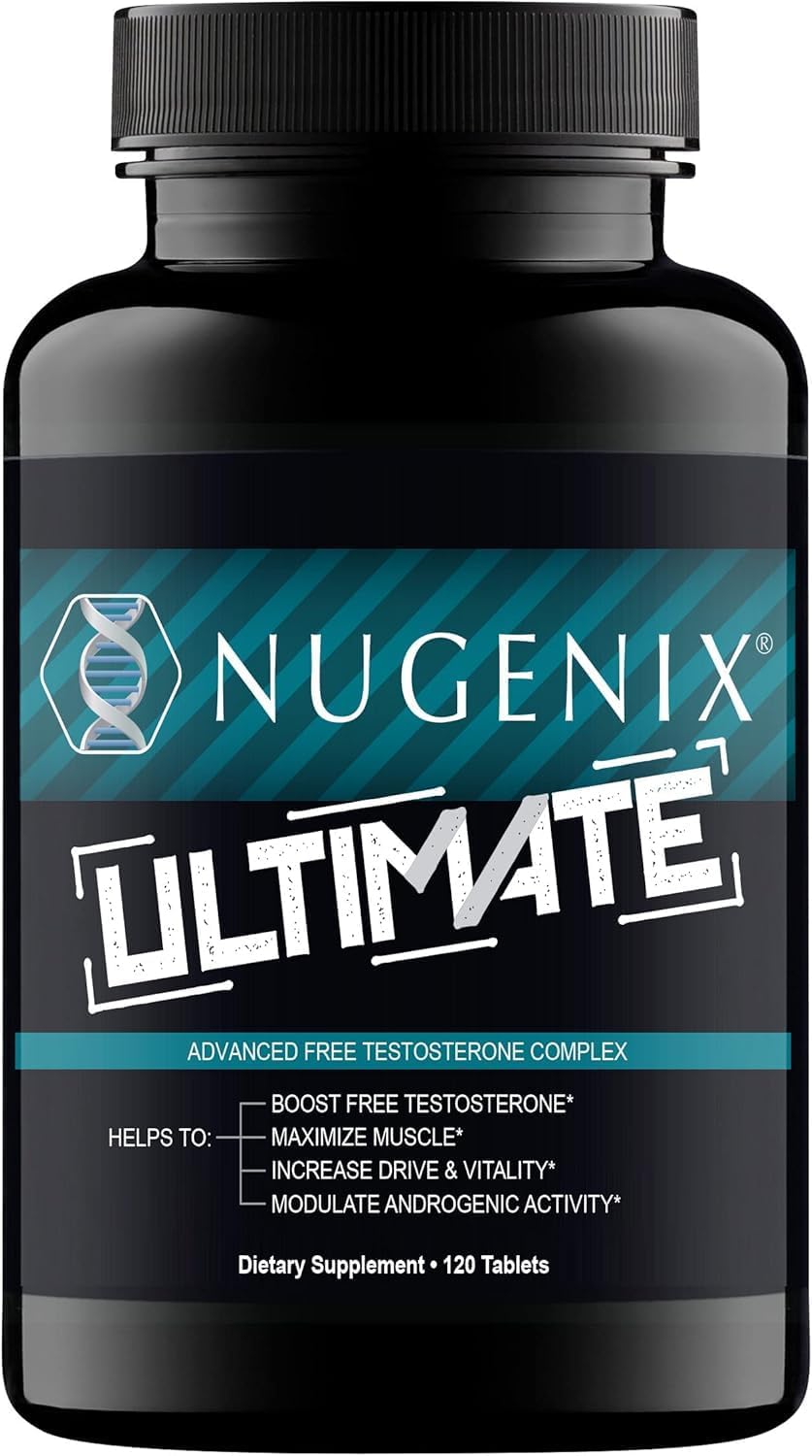 Nugenix Ultimate Advanced Free Testosterone Complex for Men, 120 Tablets